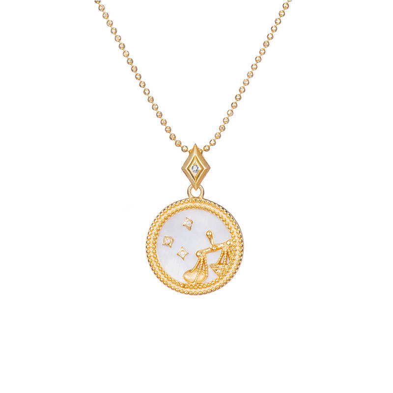 Zodiac constellation sterling silver necklace - JEMORI