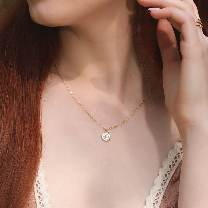 Navigation Compass Sterling Silver Necklace
