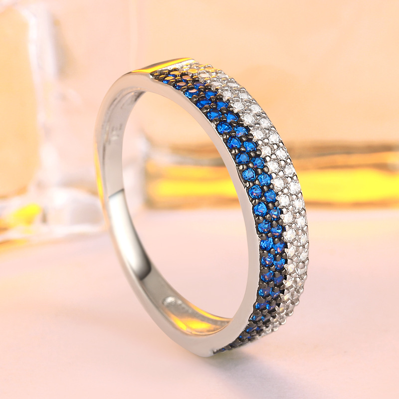 Simple Round Cut Sterling Silver Ring For Women-TL-Juri Elle