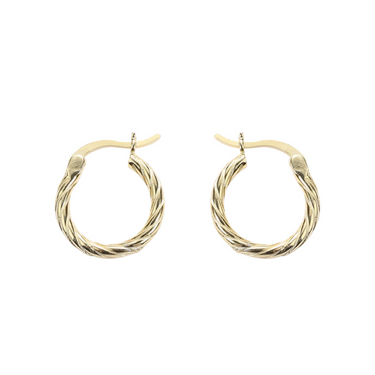 Round Twist Sterling Silver Earring