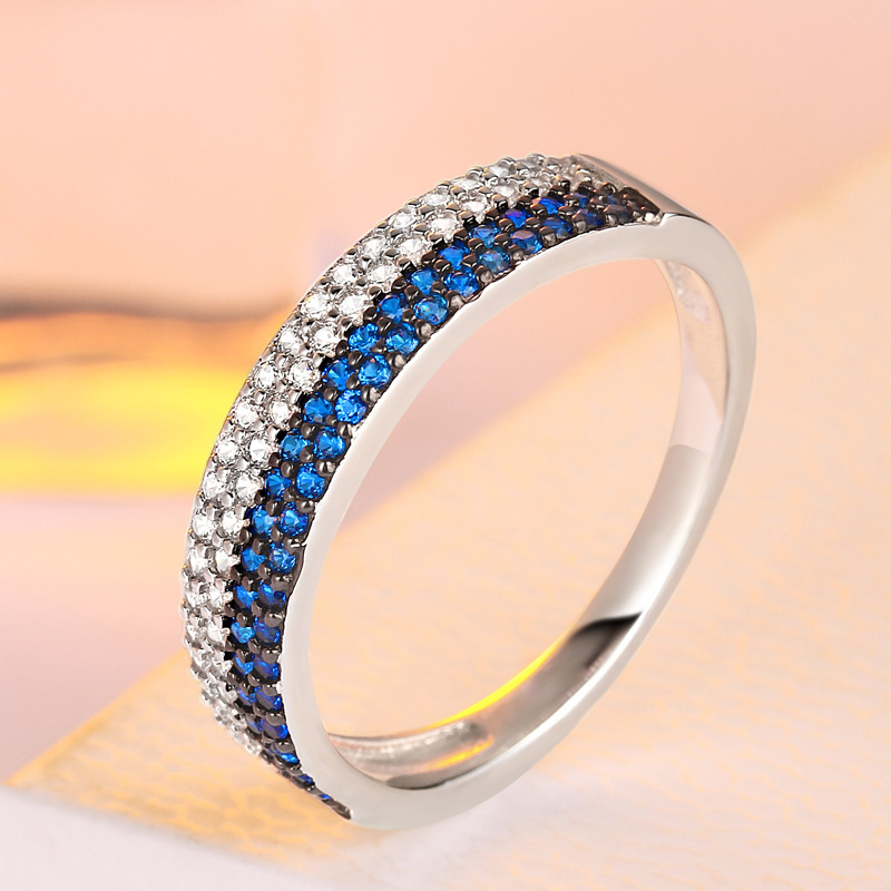 Simple Round Cut Sterling Silver Ring For Women-TL-Juri Elle