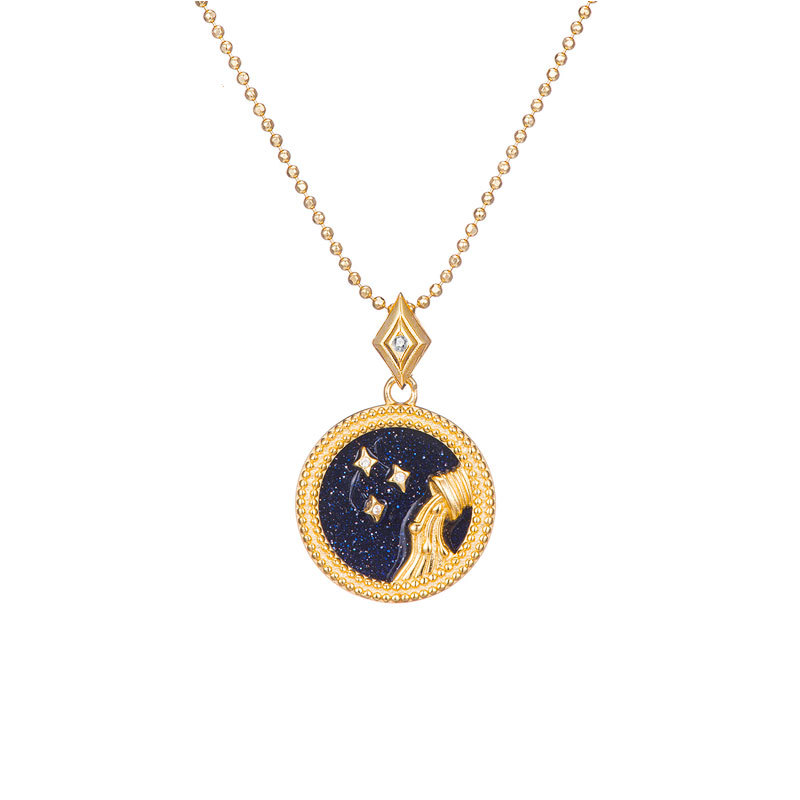 Zodiac constellation sterling silver necklace - JEMORI