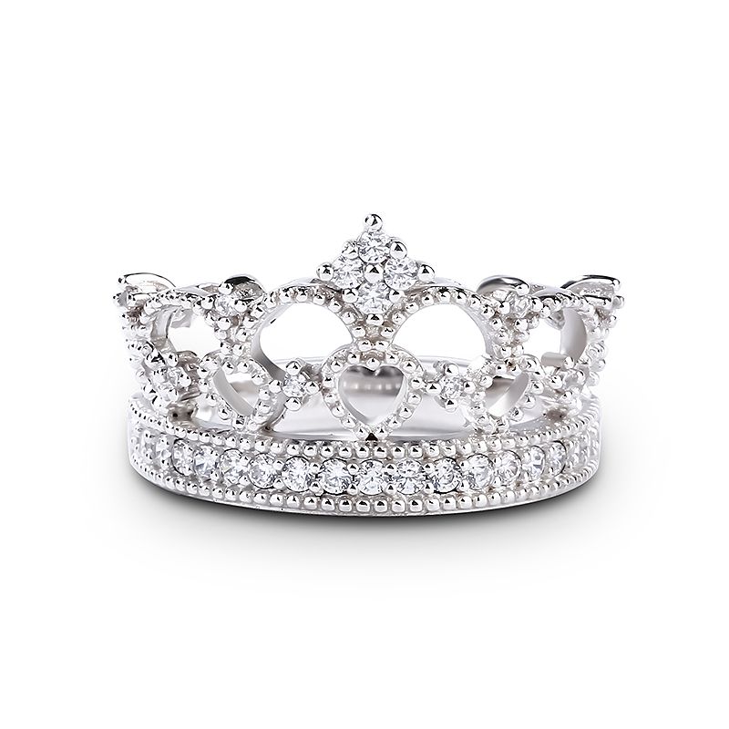 Crown Design Sterling Silver Ring-JE-Juri Elle