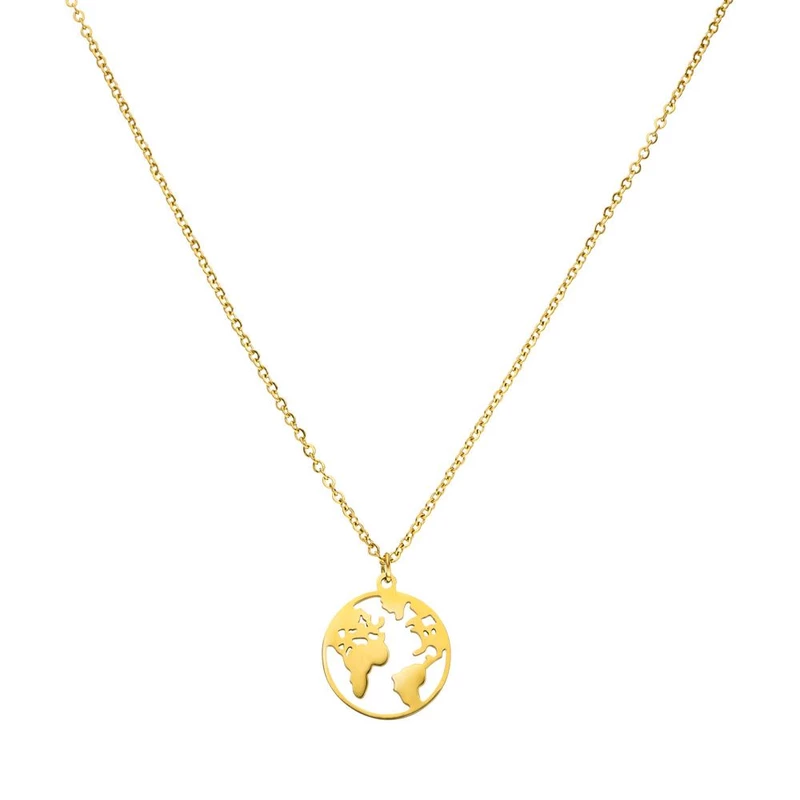 ' WORLDMAP ' NECKLACE-purelei-Juri Elle