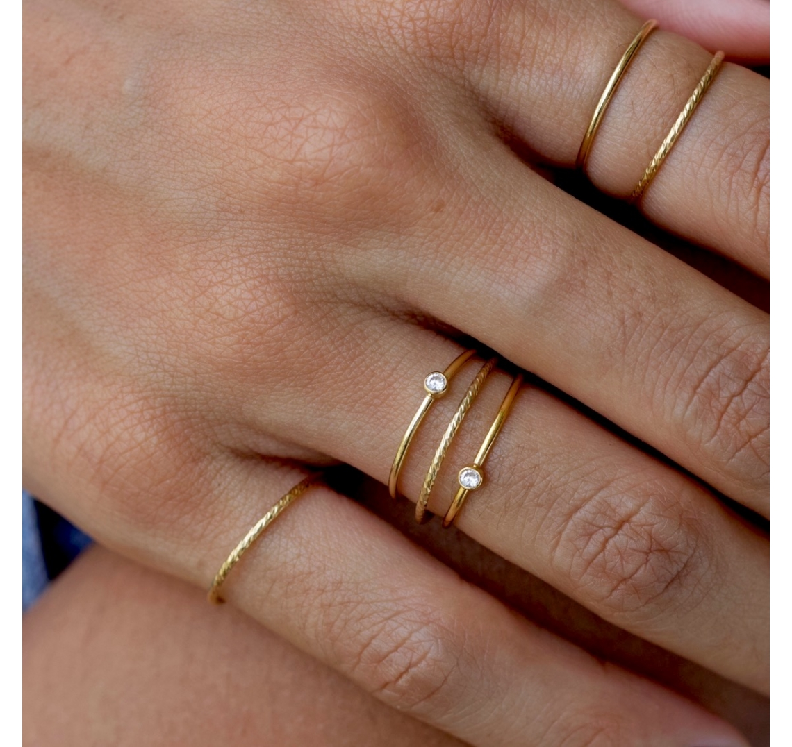 Mini Bezel Ring-J&CO-Juri Elle