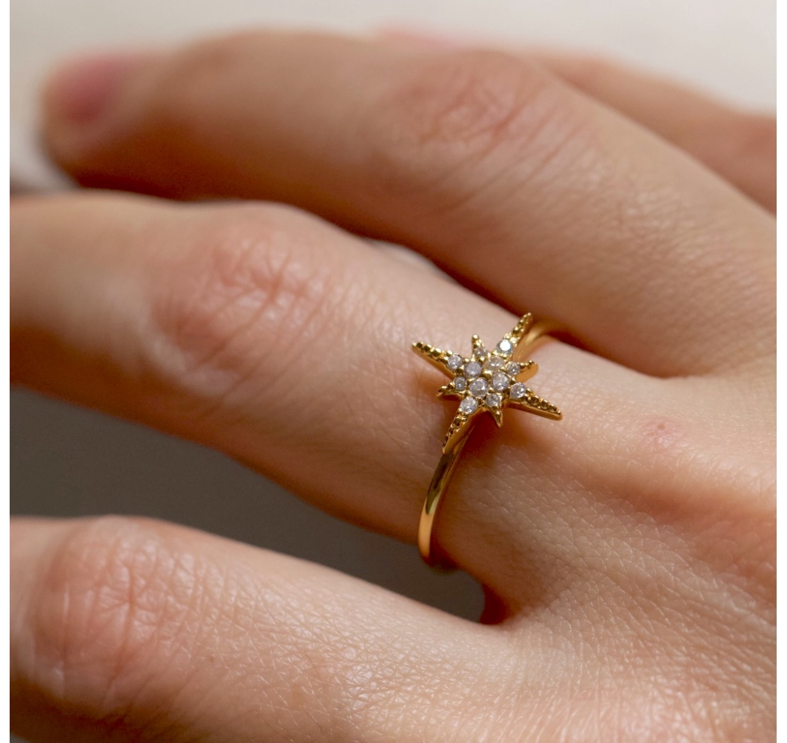 Pave Starburst Ring-J&CO-Juri Elle