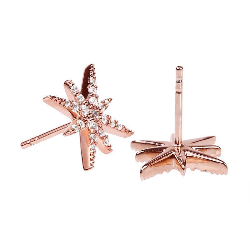 Star Sterling Silver Stud Earrings-JE-Juri Elle