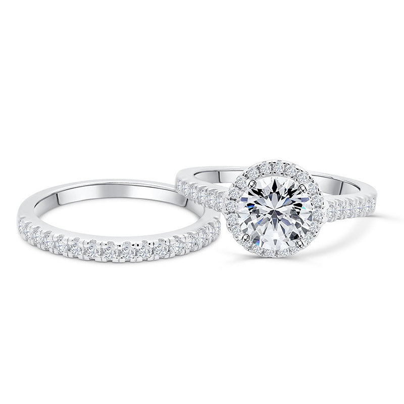 Sundial Round Cut Sterling Silver Ring-TL-Juri Elle