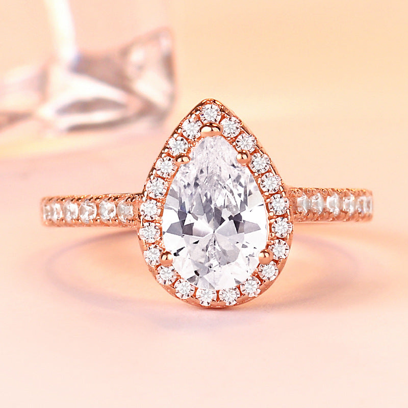 Magic Pear Cut Sterling Silver Ring-TL-Juri Elle