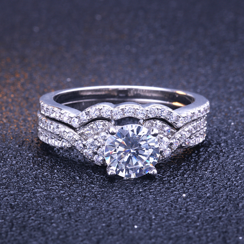 Accompany Round Cut Sterling Silver Ring-TL-Juri Elle