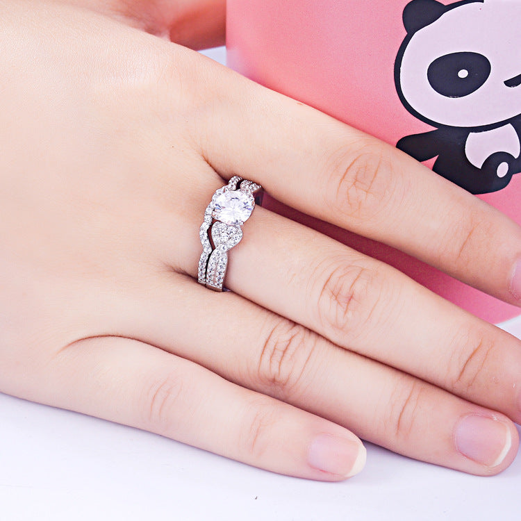Accompany Round Cut Sterling Silver Ring-TL-Juri Elle