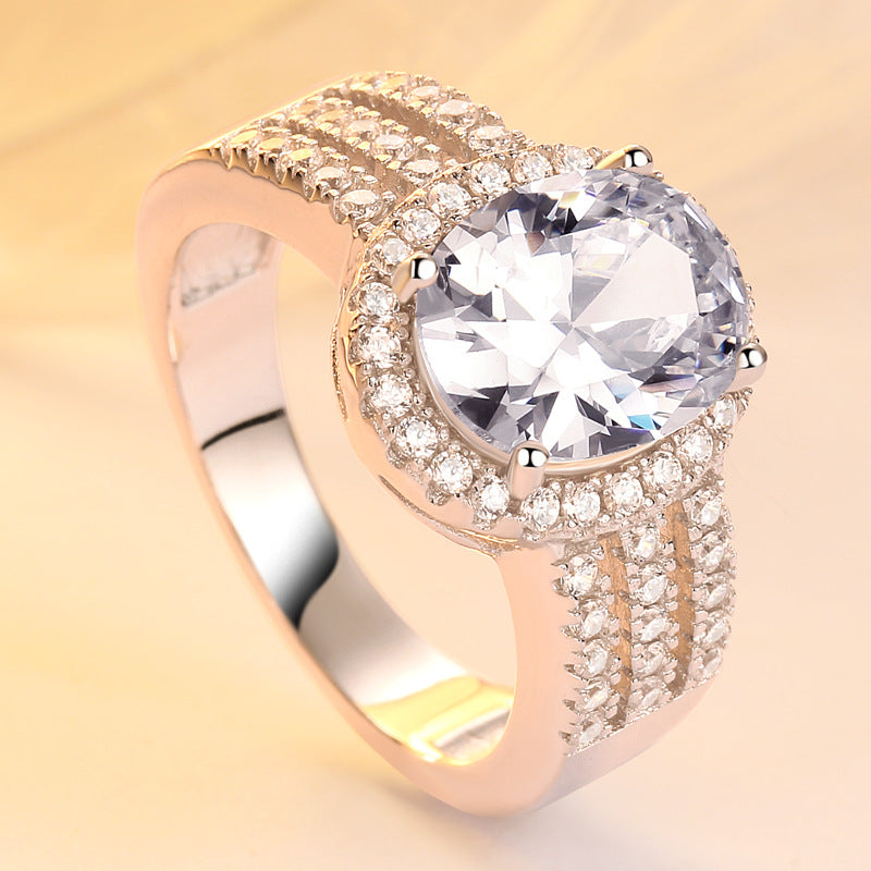 Queen Round Cut Sterling Silver Ring-TL-Juri Elle