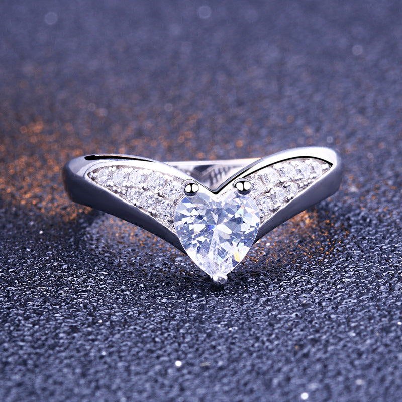 HaiYan Heart Cut Sterling Silver Ring-TL-Juri Elle
