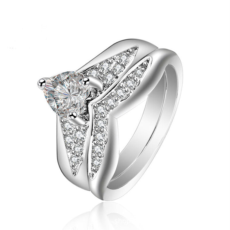 HaiYan Heart Cut Sterling Silver Ring-TL-Juri Elle