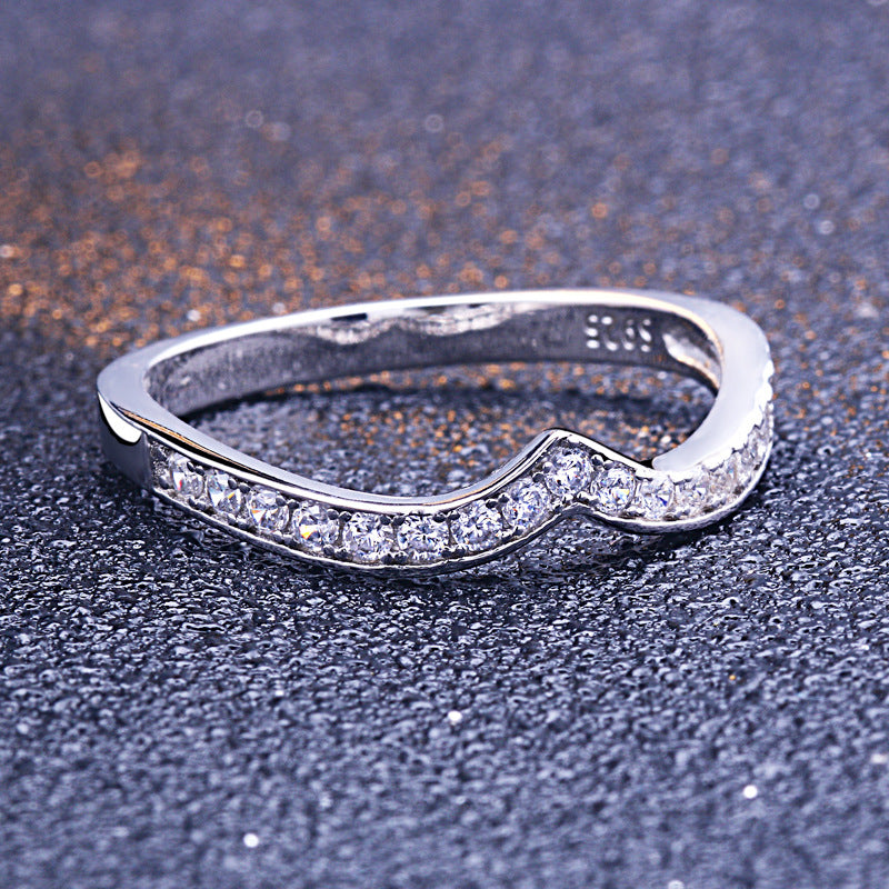 Masquerade Round Cut Sterling Silver Ring-TL-Juri Elle