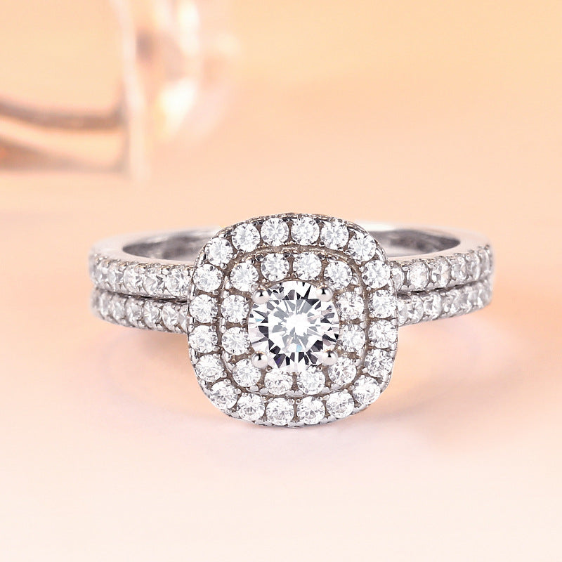 Sunny Round Cut Sterling Silver Ring-TL-Juri Elle