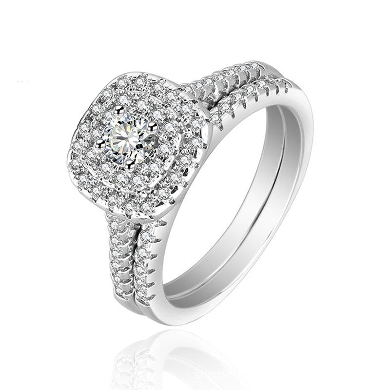 Sunny Round Cut Sterling Silver Ring-TL-Juri Elle