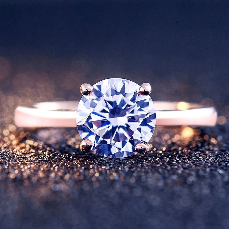 Classic Round Cut Sterling Silver Ring-TL-Juri Elle