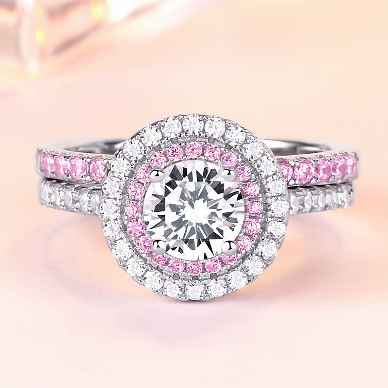 Sparkle Love Round Cut Sterling Silver Ring-TL-Juri Elle