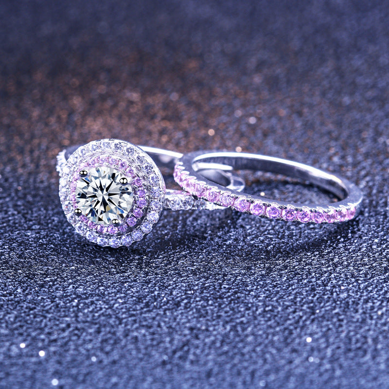 Sparkle Love Round Cut Sterling Silver Ring-TL-Juri Elle