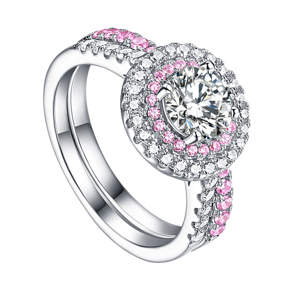 Sparkle Love Round Cut Sterling Silver Ring-TL-Juri Elle