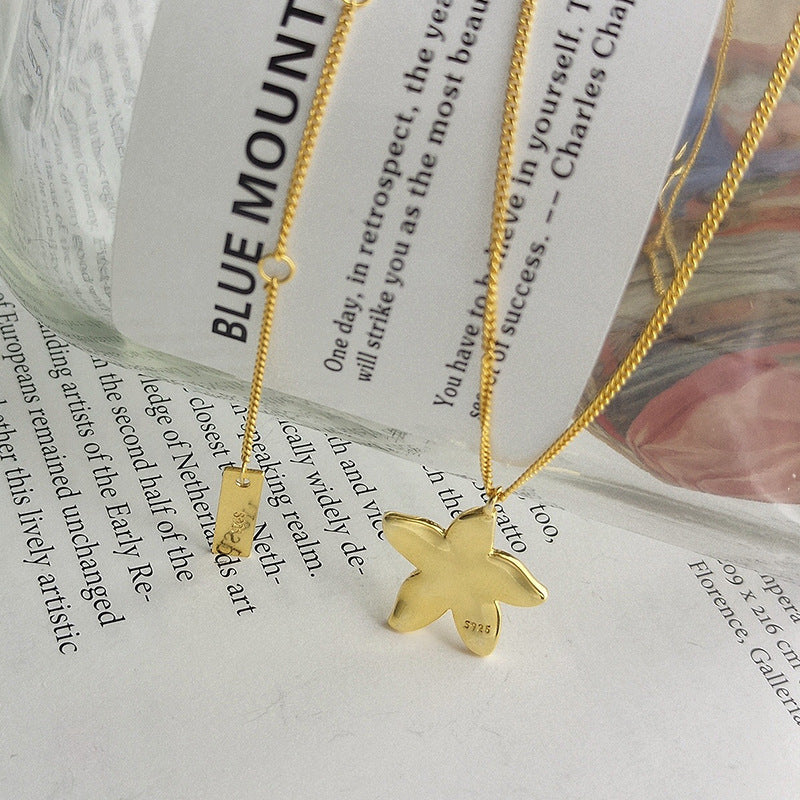 Mori Flower Sterling Silver Necklace