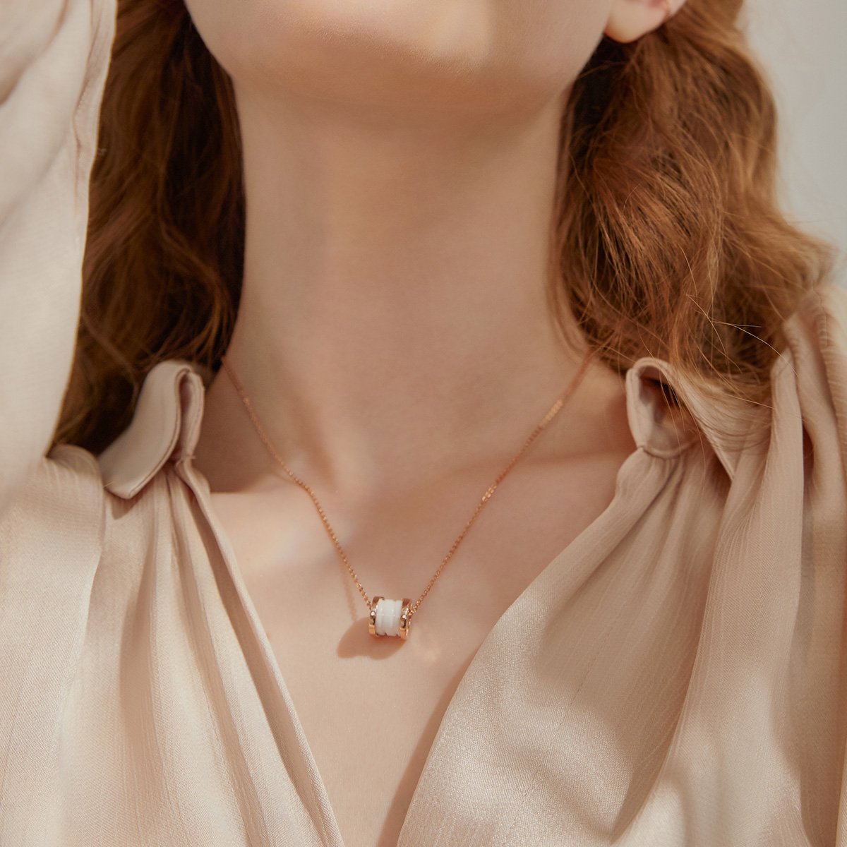 Wish Wheel Plated 14K Gold Necklace