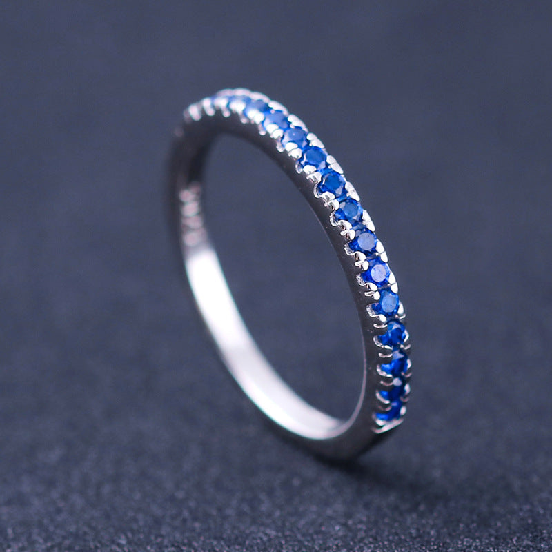 Lovely Round Cut Sterling Silver Ring-TL-Juri Elle