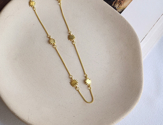 Star Track Sterling Silver Necklace