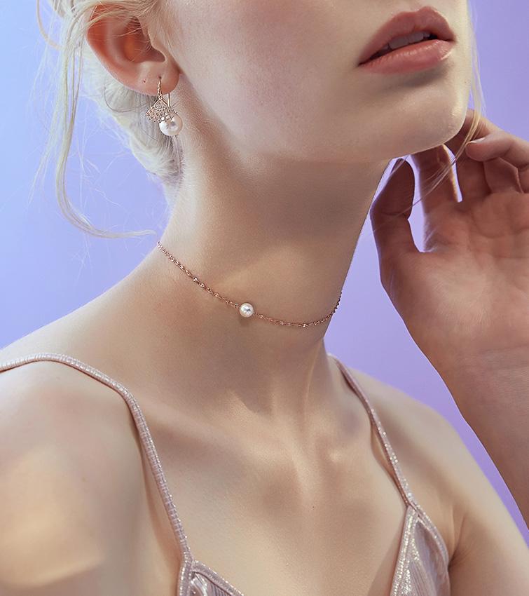 Exquisite Natural Pearls Sterling Silver Necklace