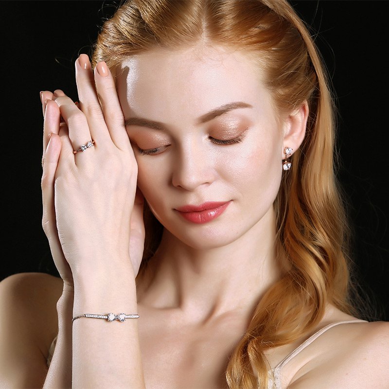 Two Heart Knot Bracelet-JE-Juri Elle