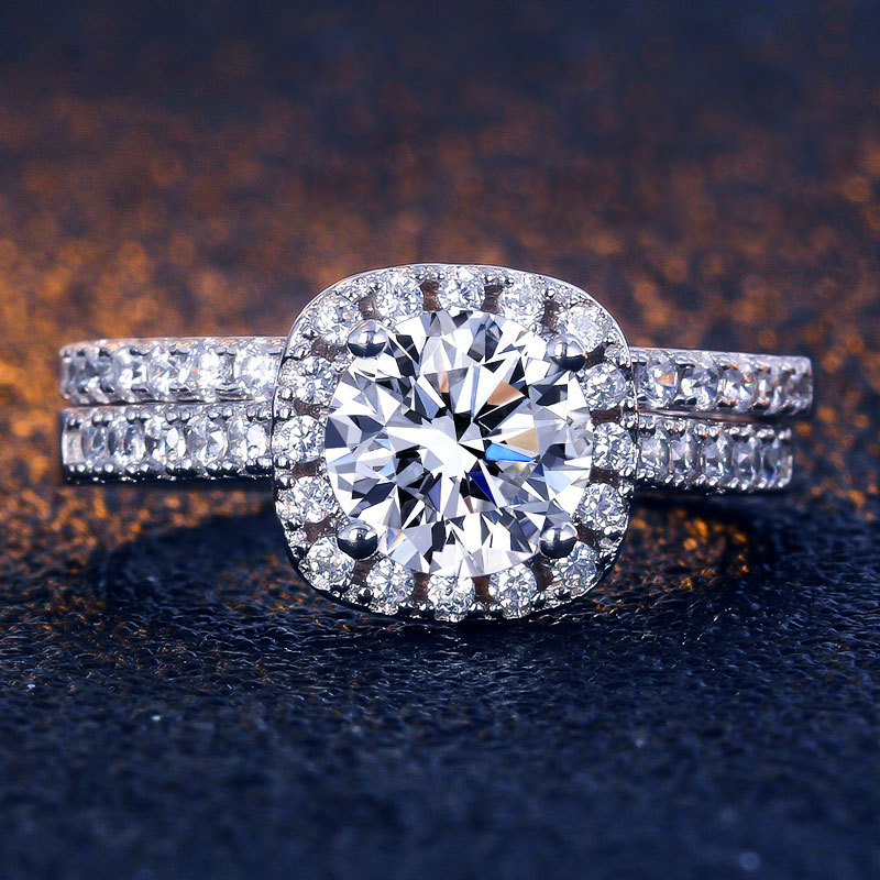 Sunflower Round Cut Sterling Silver Ring-TL-Juri Elle