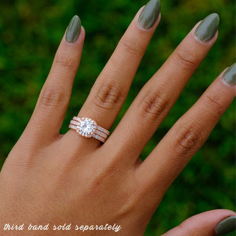 Sunflower Round Cut Sterling Silver Ring-TL-Juri Elle