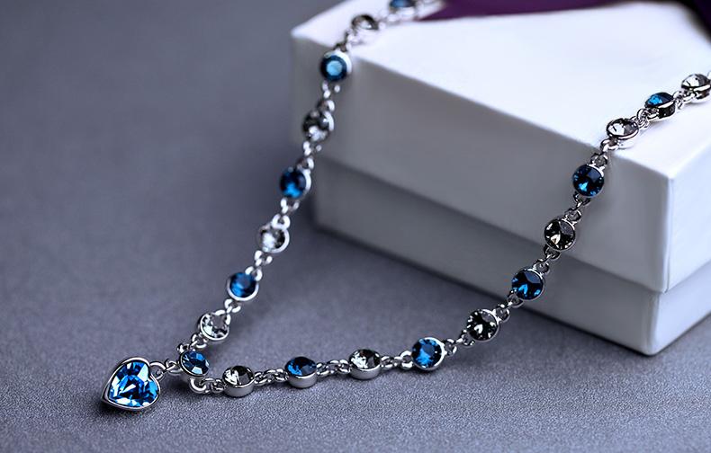 Love At First Sight Heart Round Cut Swarovski Alloy Necklace
