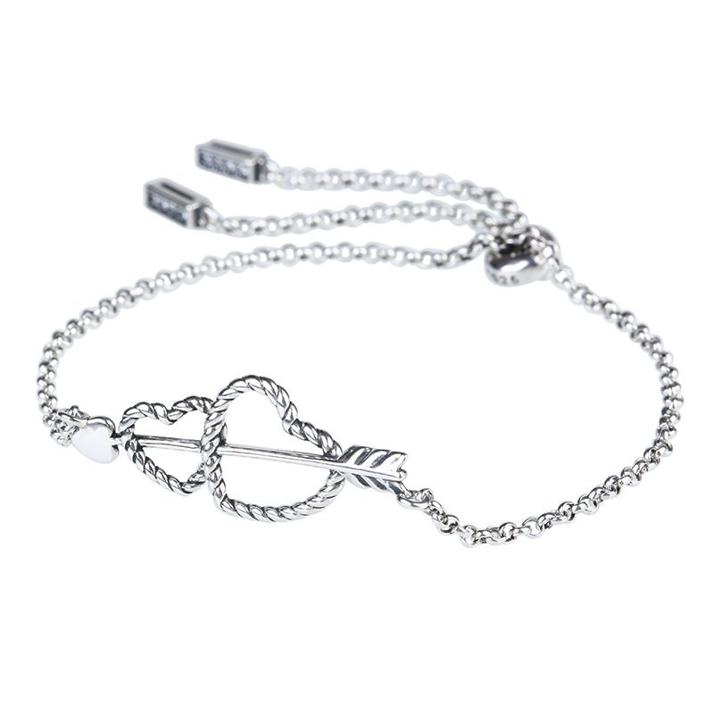 Arrow and Heart Bolo Bracelet-JE-Juri Elle