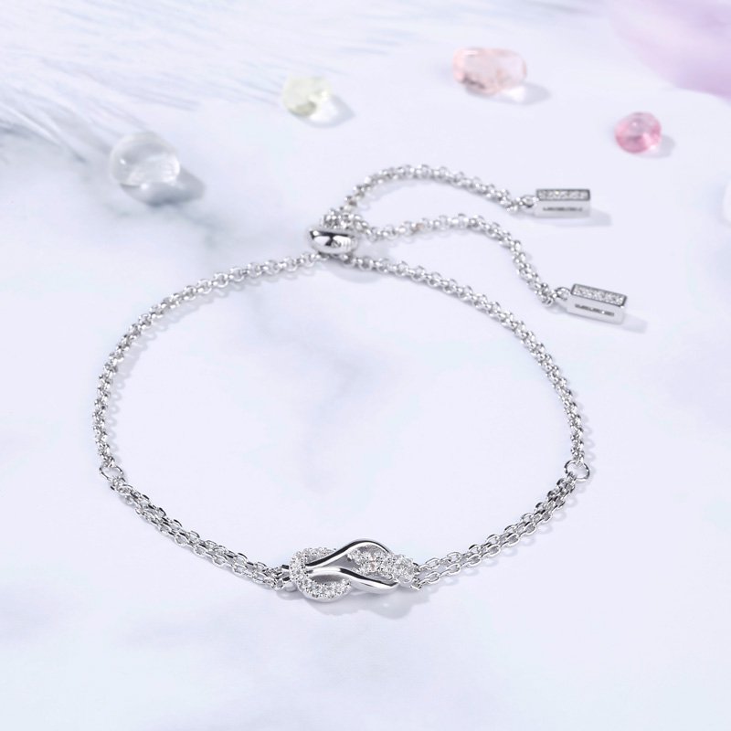 Infinity Love Sterling Silver Bracelet-JE-Juri Elle
