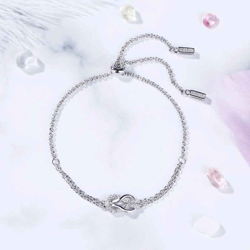 Infinity Love Sterling Silver Bracelet-JE-Juri Elle