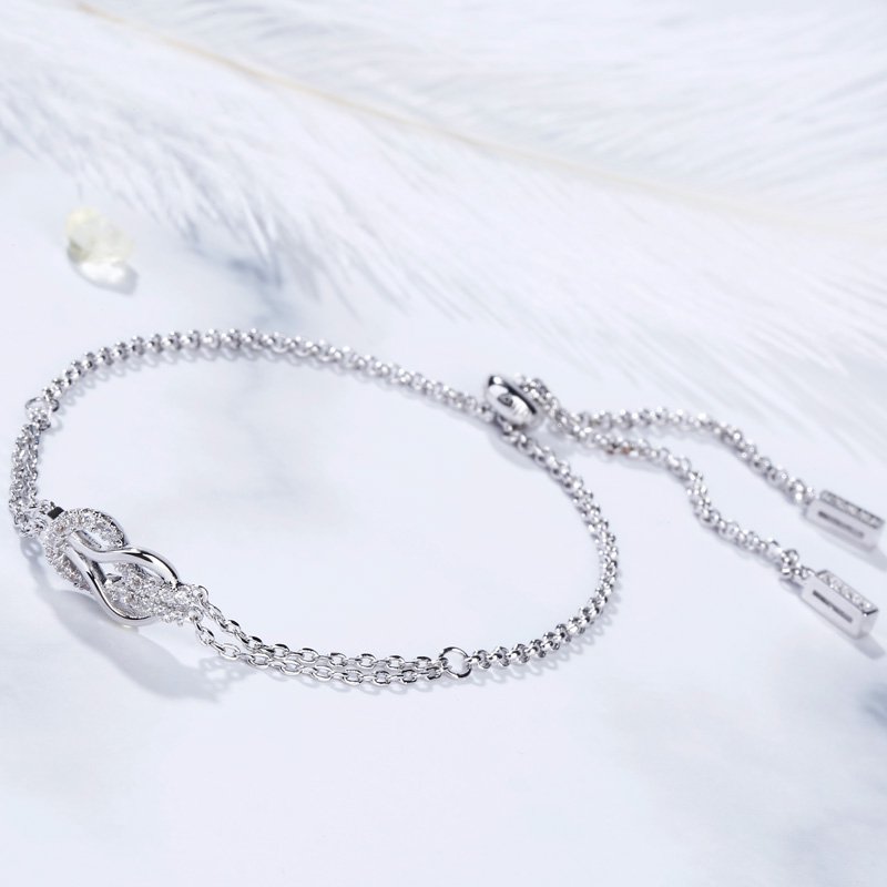 Infinity Love Sterling Silver Bracelet-JE-Juri Elle