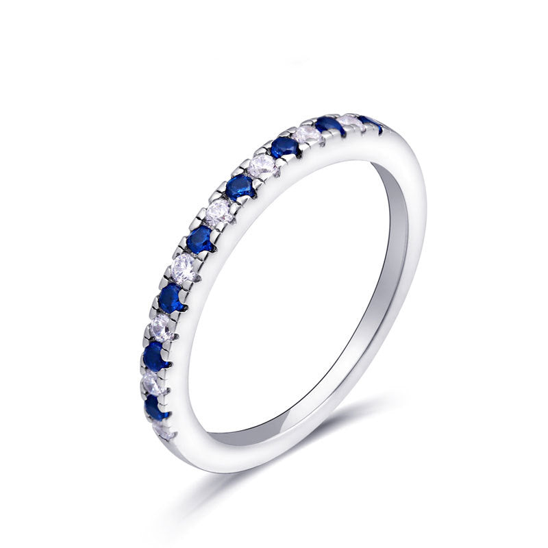 Lovely Round Cut Sterling Silver Ring-TL-Juri Elle