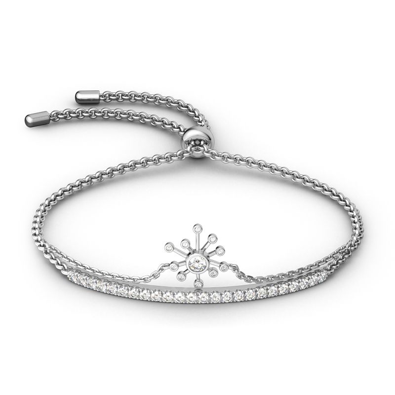 Dandelion Sterling Silver Bolo Bracelet-JE-Juri Elle