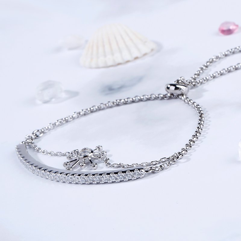 Dandelion Sterling Silver Bolo Bracelet-JE-Juri Elle