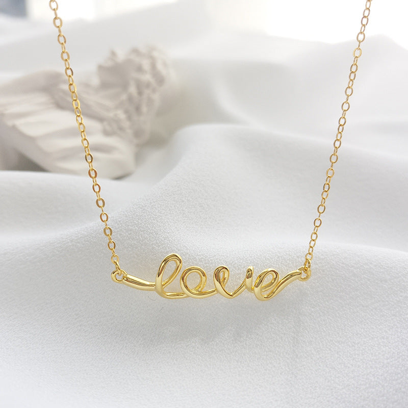 Love Letter Sterling Silver Necklace