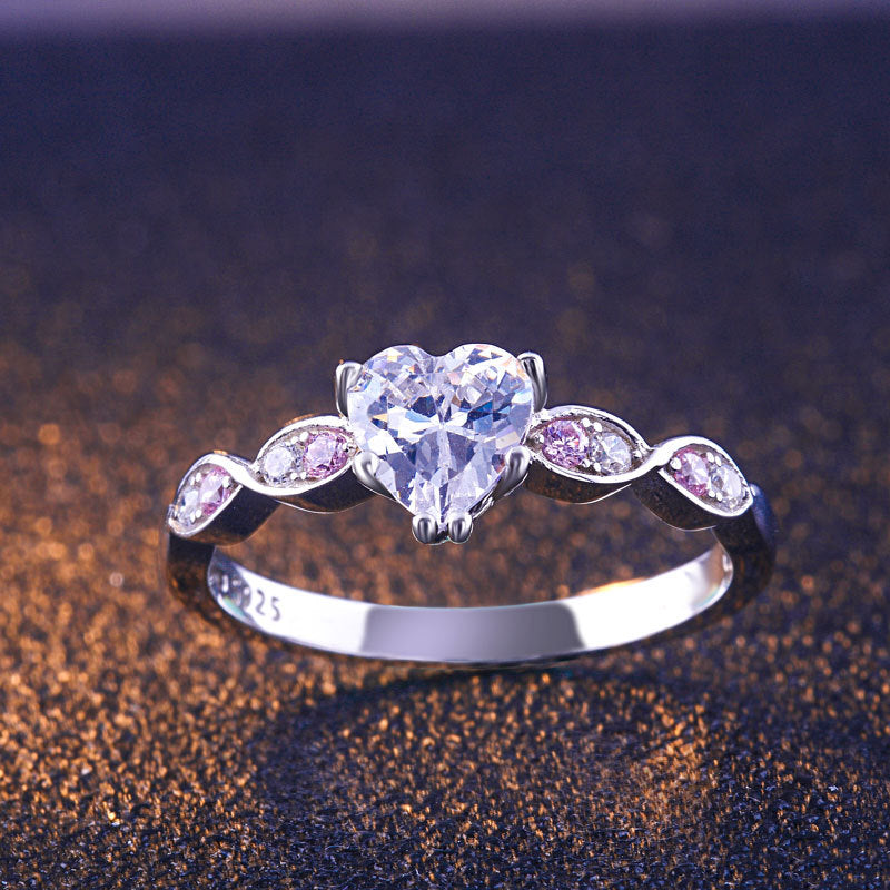 Eternal Heart Cut Sterling Silver Ring-TL-Juri Elle