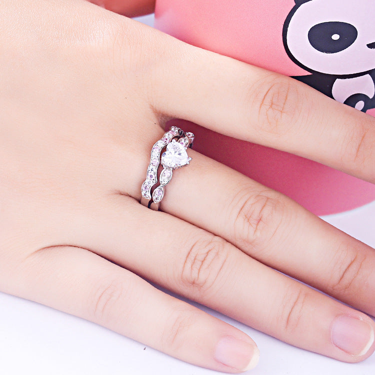 Eternal Heart Cut Sterling Silver Ring-TL-Juri Elle