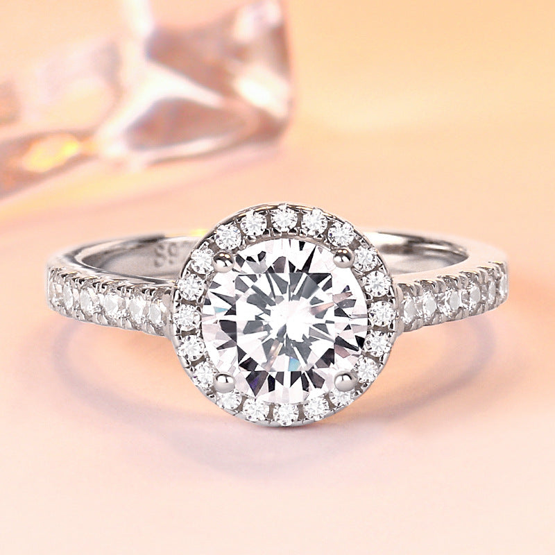 Garland Round Cut Sterling Silver Ring-TL-Juri Elle