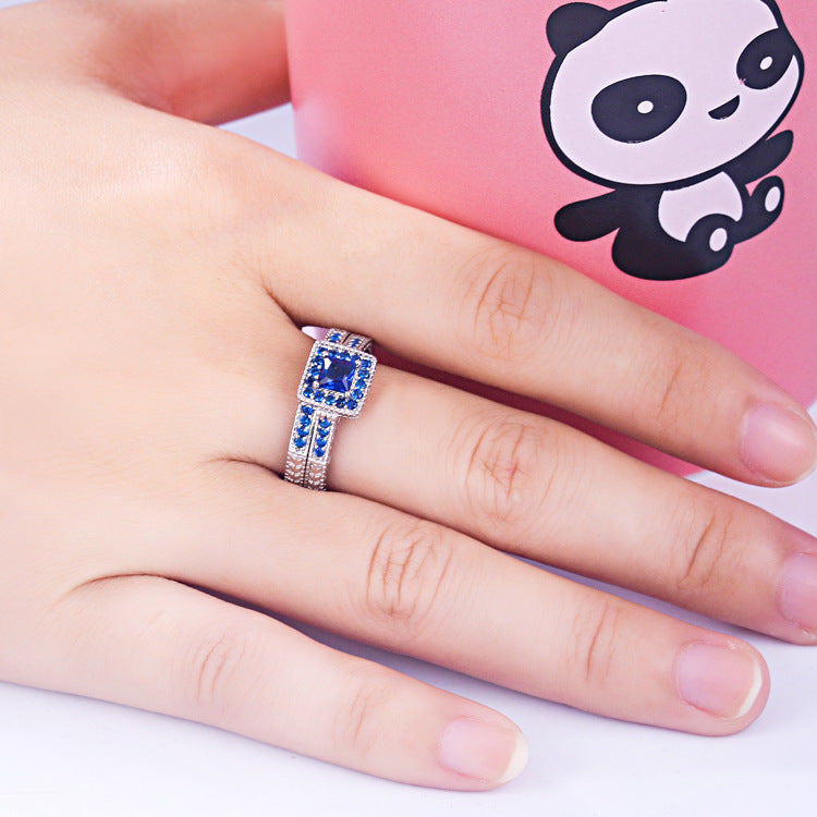 I Do Princess Cut Sterling Silver Ring-TL-Juri Elle