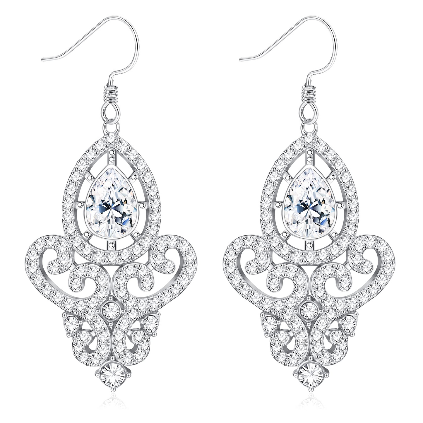 Dangle Wedding Earrings
