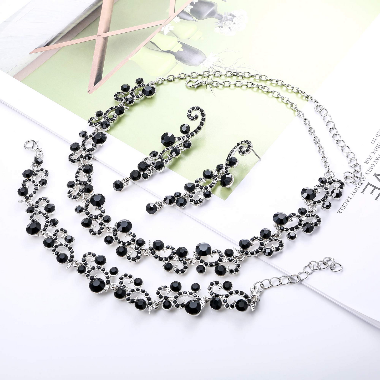 Necklace Bracelet and Earrings Set