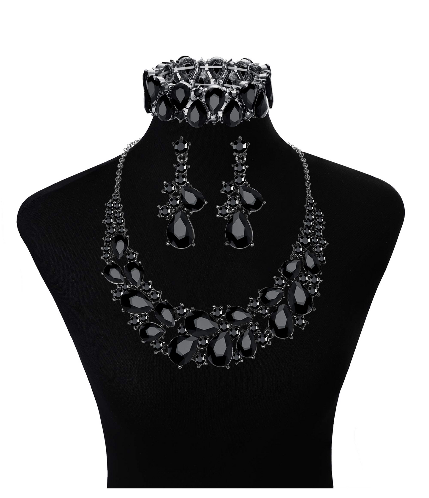 Necklace Bracelet and Earrings Bridal Jewelry Set