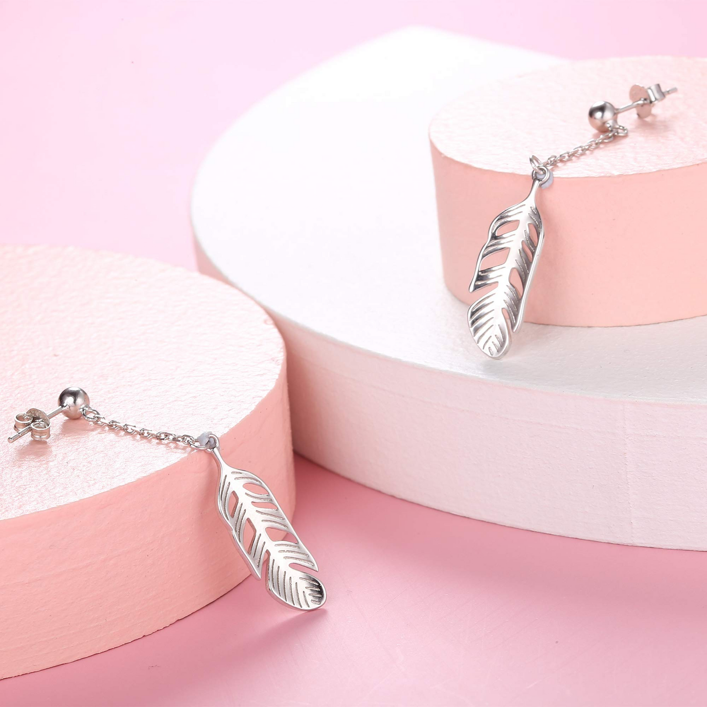 Drop Dangle Feather Earrings